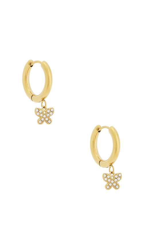 Casa Clara Mari Drop Earrings in Metallic Gold