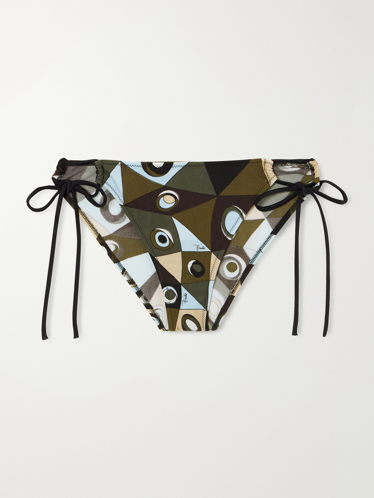 Printed Bikini Briefs - Army green