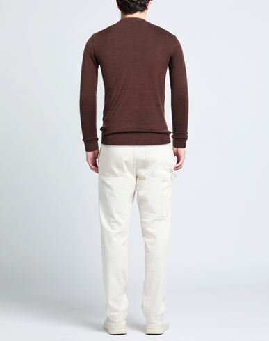 Man Sweater Brown Size S Merino Wool