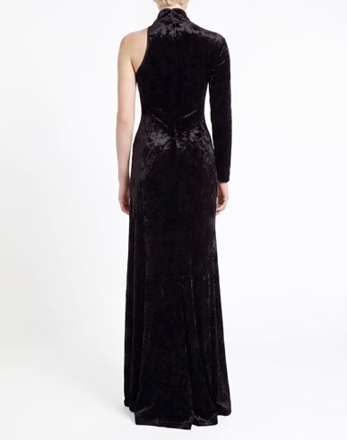 Woman Maxi dress Black Size 4 Polyester, Elastane