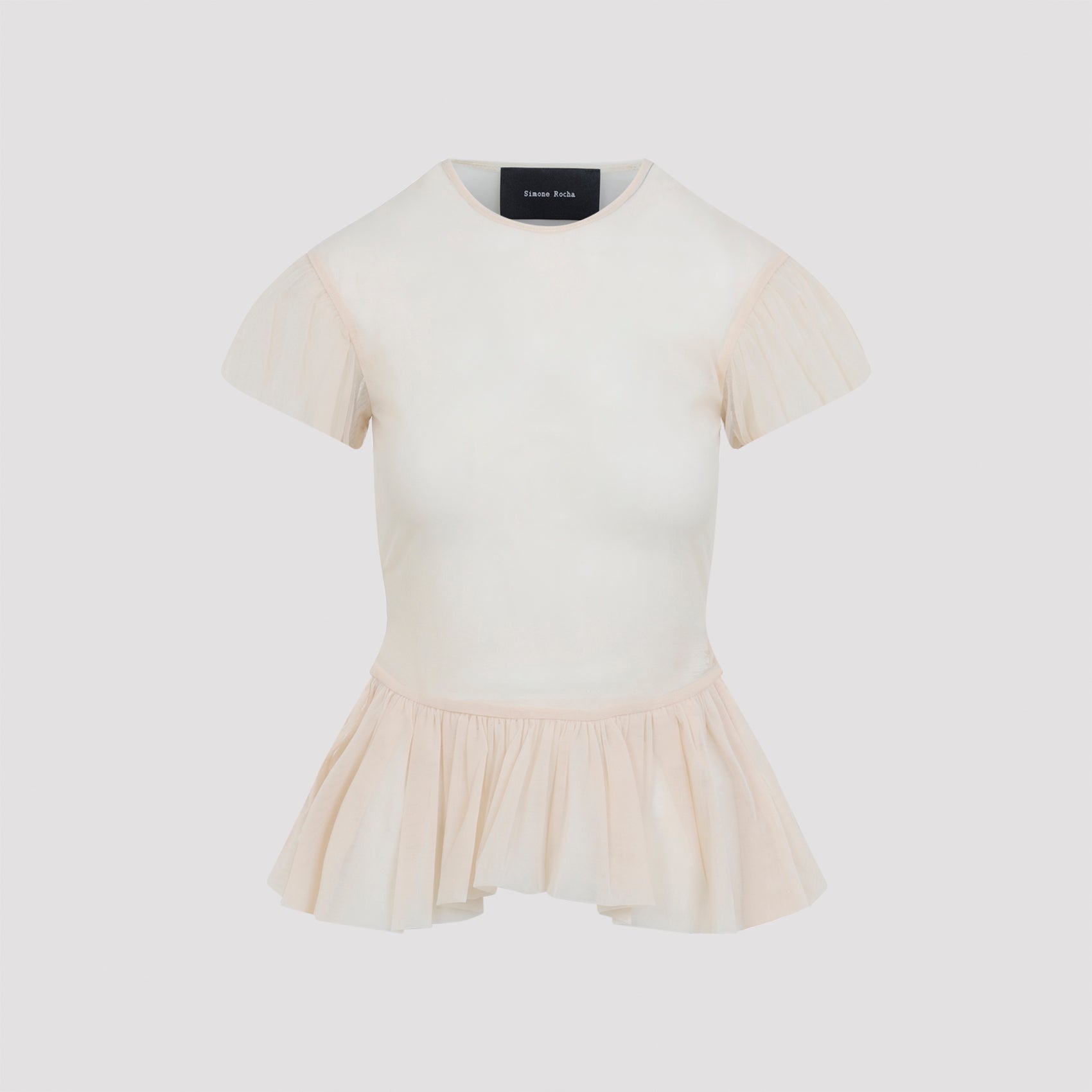 Sheer Ballet Plunge Mini Top