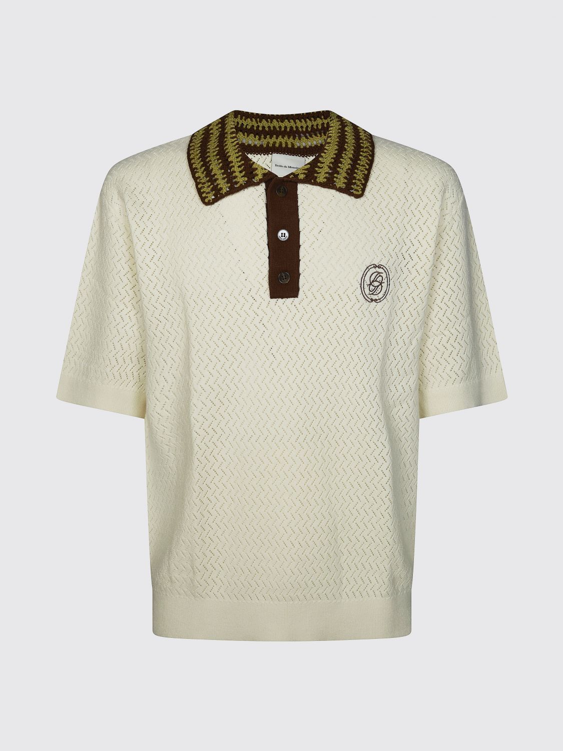 DRÔLE DE MONSIEUR Polo Shirt Men color Blush Pink
