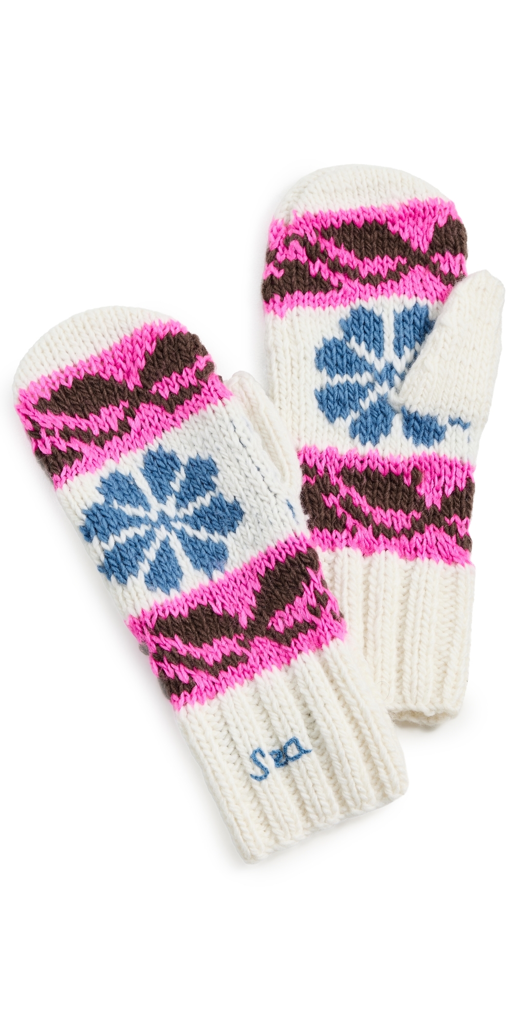 Mavis Knit Mittens Multi One Size