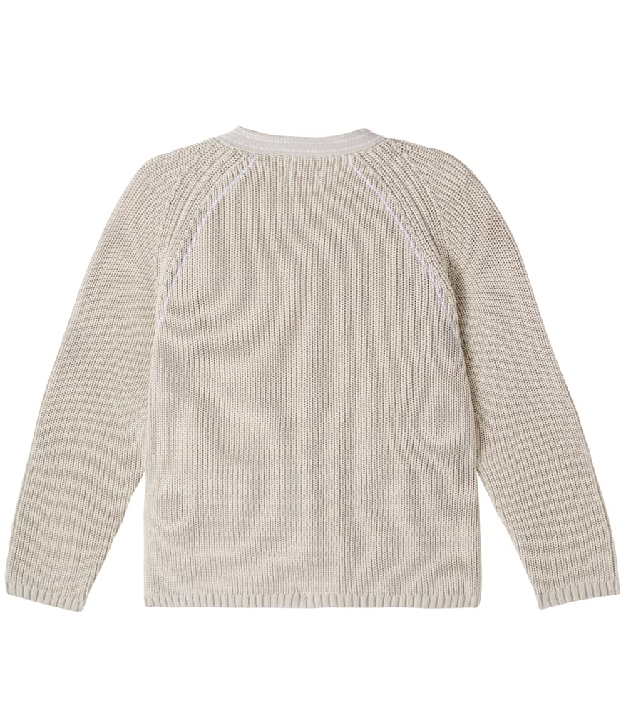 Khalan ribbed-knit cotton cardigan