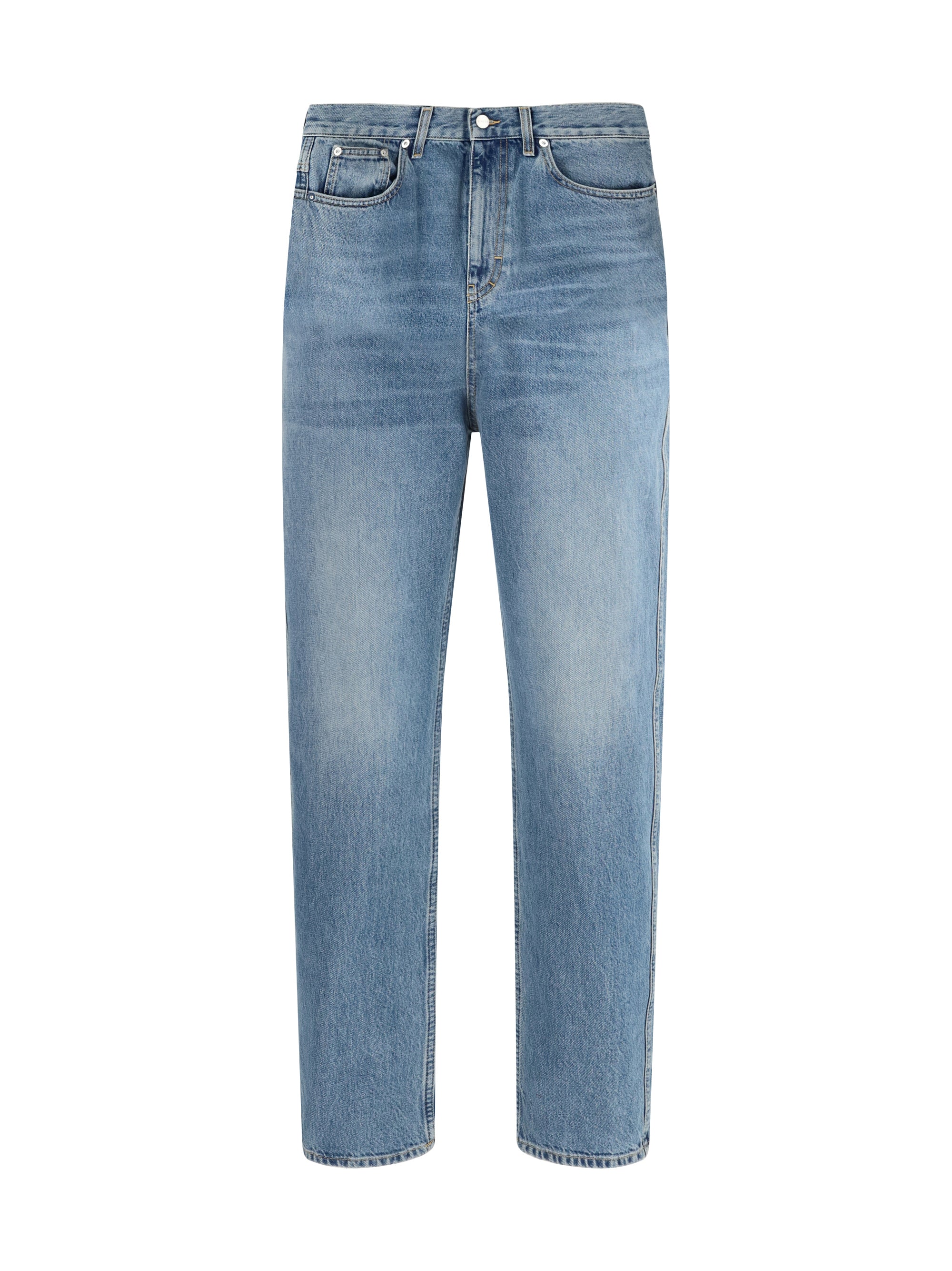Slim-Fit Certified Cotton Denim Jeans — Blue
