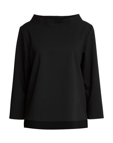 Woman Top Black Size 6 Polyester, Viscose, Elastane