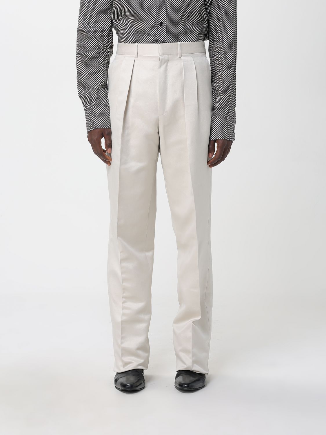 Pants Men color Beige