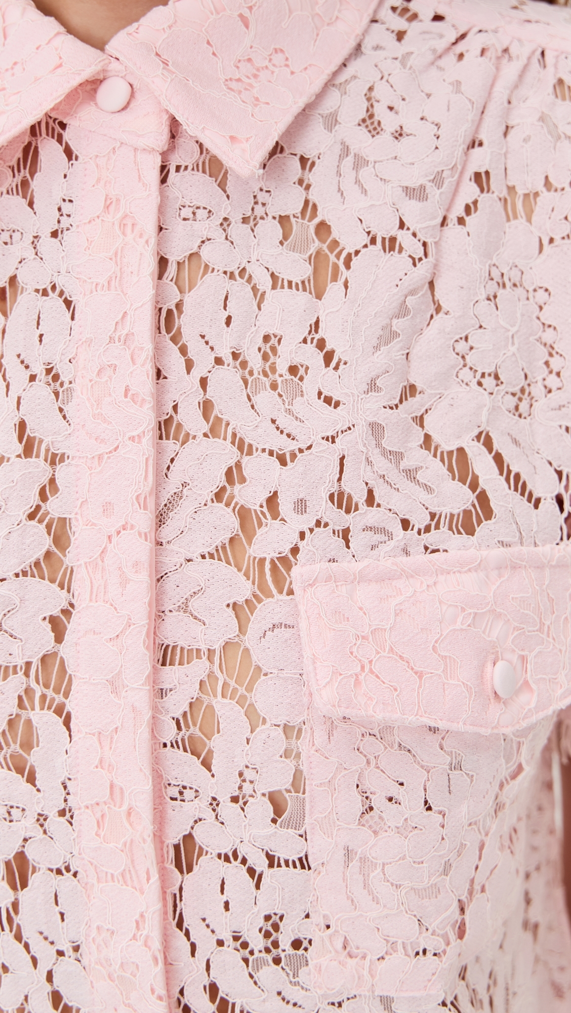 Generation Love Mina Lace Shirt Petal Pink