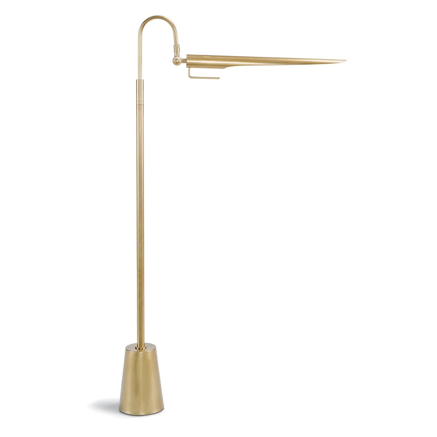 Natural Brass Floor Lamp from the Raven Collection
