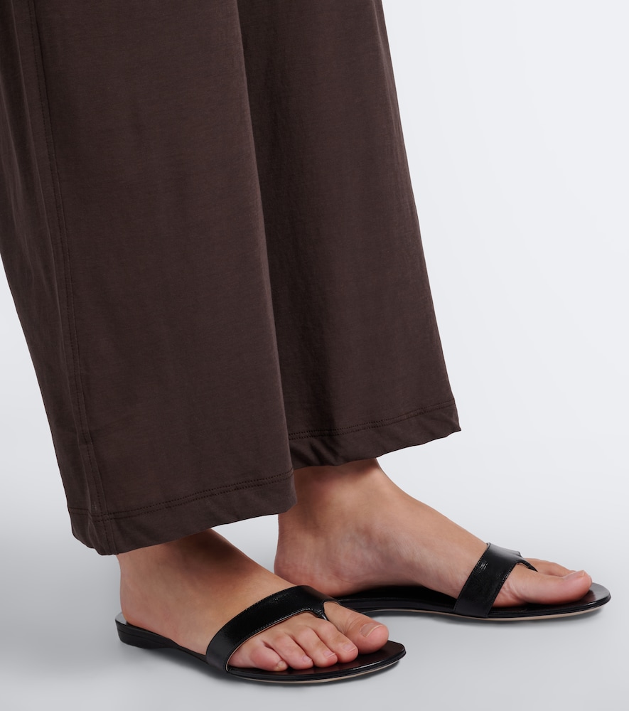 Milo cropped cotton wide-leg pants