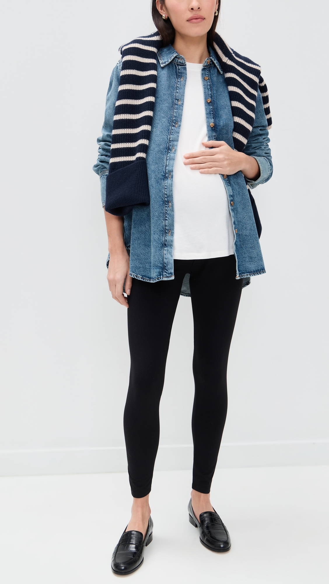 The Drapey Denim Boyfriend Shirt Vintage Dream Blue