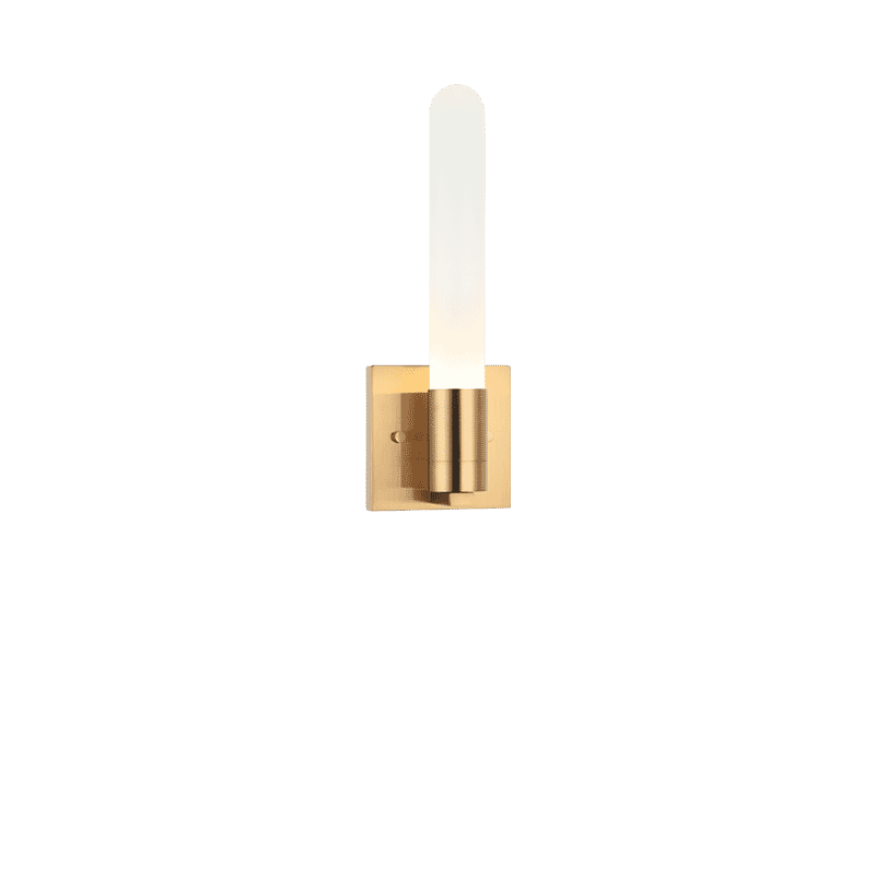 Aged Gold Brass One Light Wall Sconce from the Aydin Collection