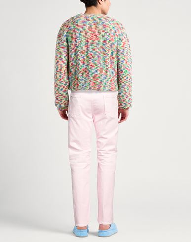Dsquared2 Man Jeans Pink Size 30 Cotton, Elastane, Cow leather