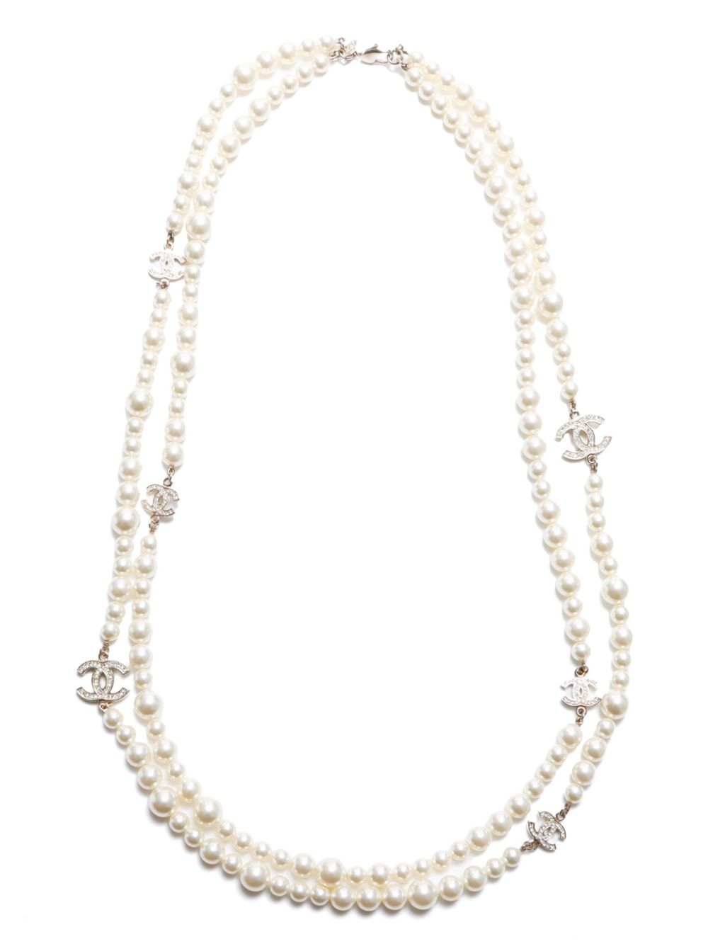 2012 CC pearl necklace - Gold