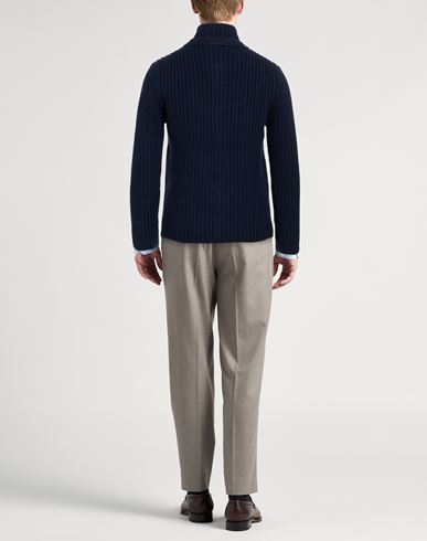 Man Cardigan Midnight blue Size M Merino Wool, Polyamide
