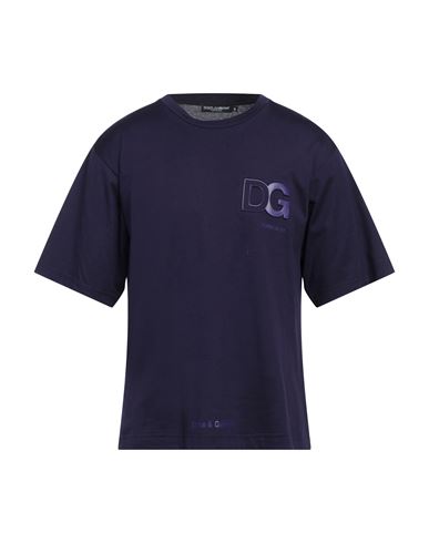 Man T-shirt Dark purple