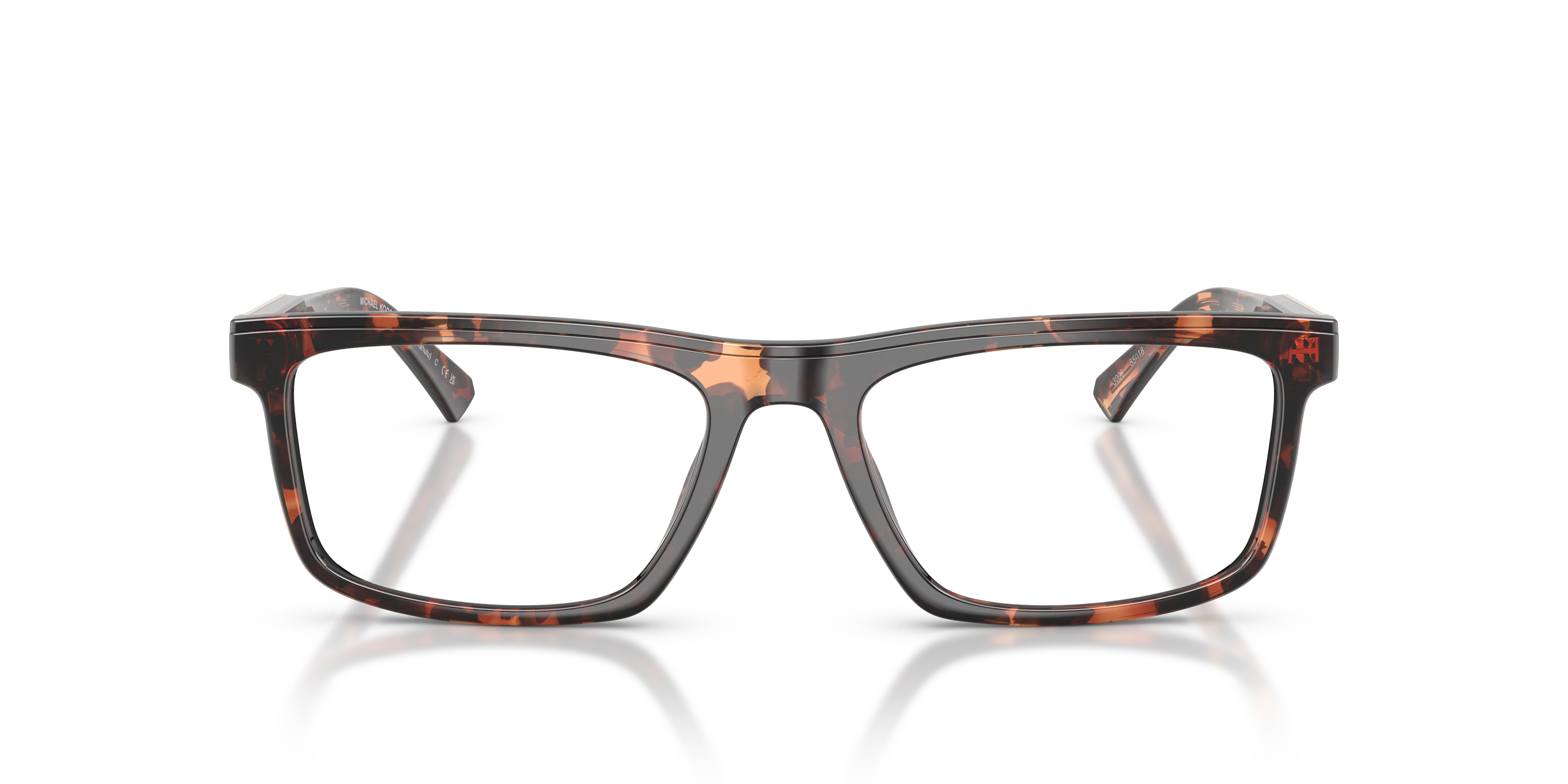 Michael Kors Hombre Michael Kors MK4189U KAHULU 3006 Monturas ópticas Inyectado Tortuga Transparente Cuadrada Norma