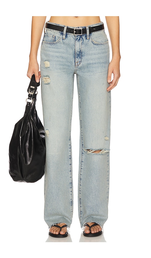 Triarchy Birkin Mid Rise Straight Leg in Blue. -  32 also in 24, 25, 26, 27, 28, 29