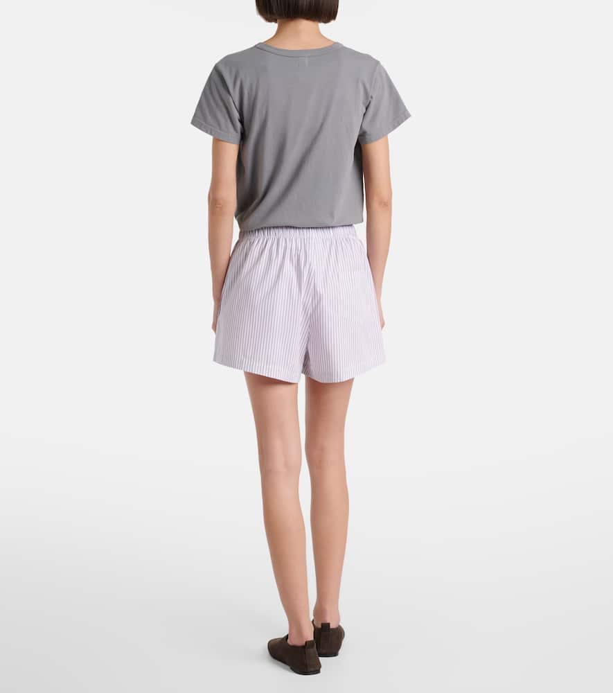 Yoshi striped cotton-blend twill boxers