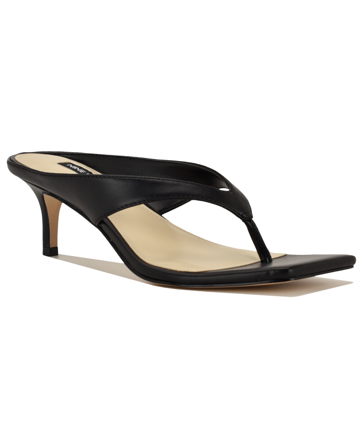 Women's Olanna Slip-on Kitten Heel Sandals - Black
