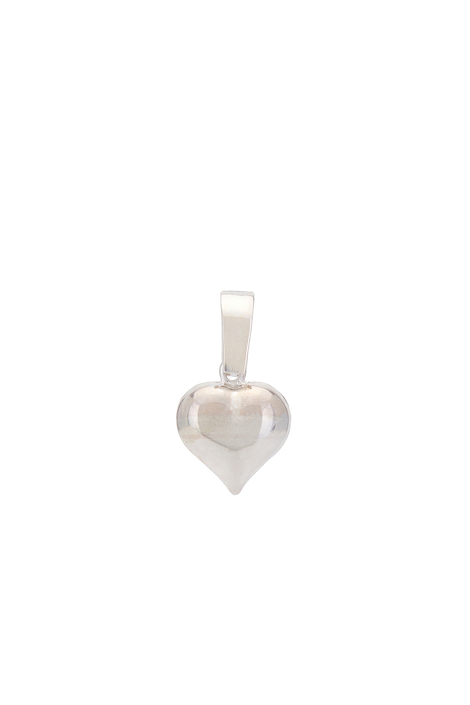 Martine Ali Heart Bale Earring in Silver - Metallic Silver.  a
