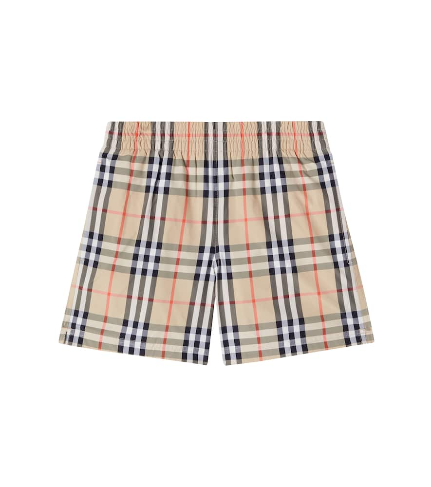 Burberry Check swim trunks