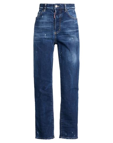 Woman Jeans Blue Size 4 Cotton, Elastane