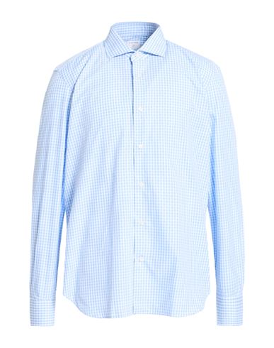 Man Shirt Azure Size 15 ½ Cotton