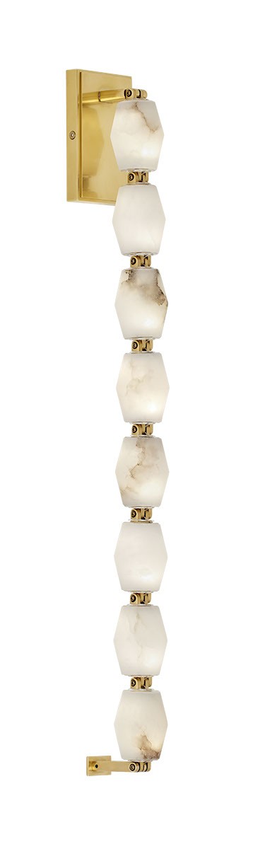 Hand Rubbed Antique Brass LED Wall Sconce from the Collier Collection