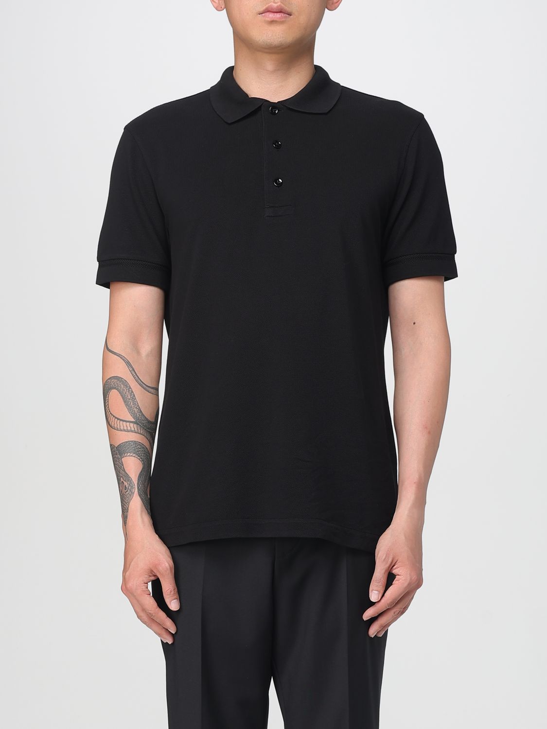 Polo Shirt Men color Black