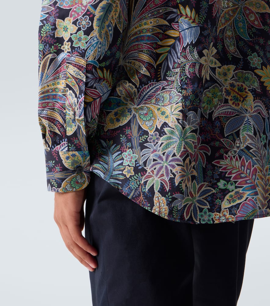 Paisley cotton poplin shirt