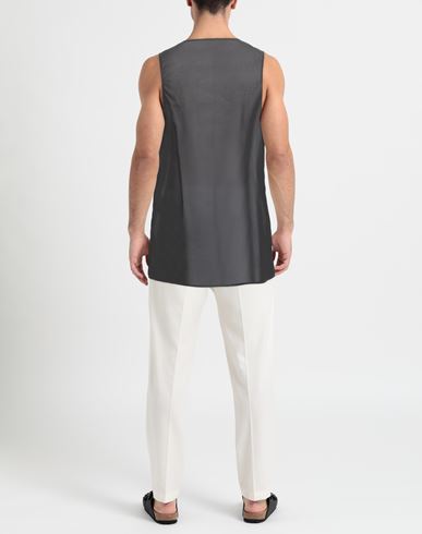 Man Tank top Black Size 40 Cotton