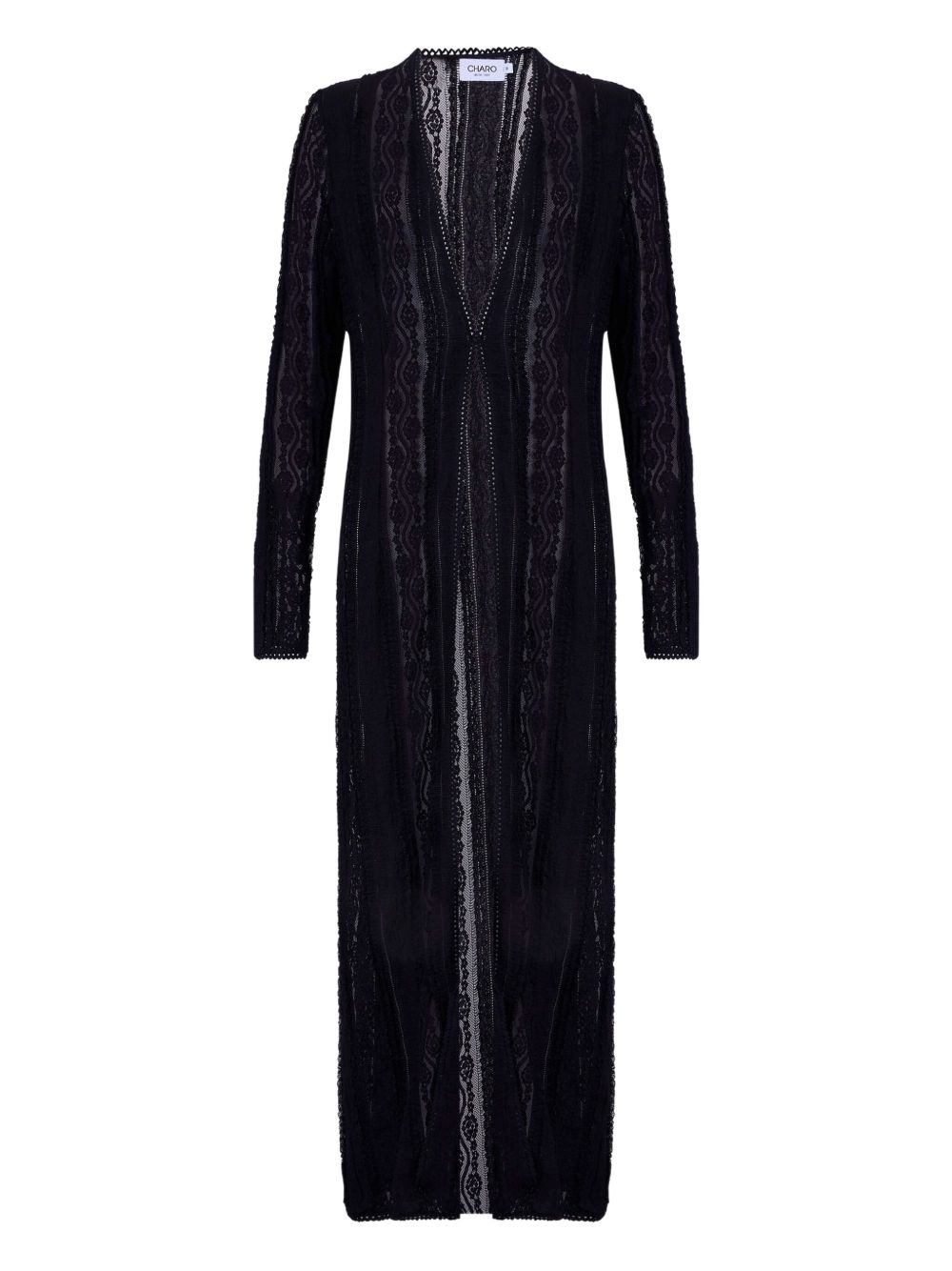 Charo Ruiz Ibiza Inar mesh coat - Black