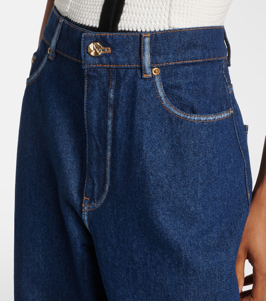 High-rise wide-leg jeans