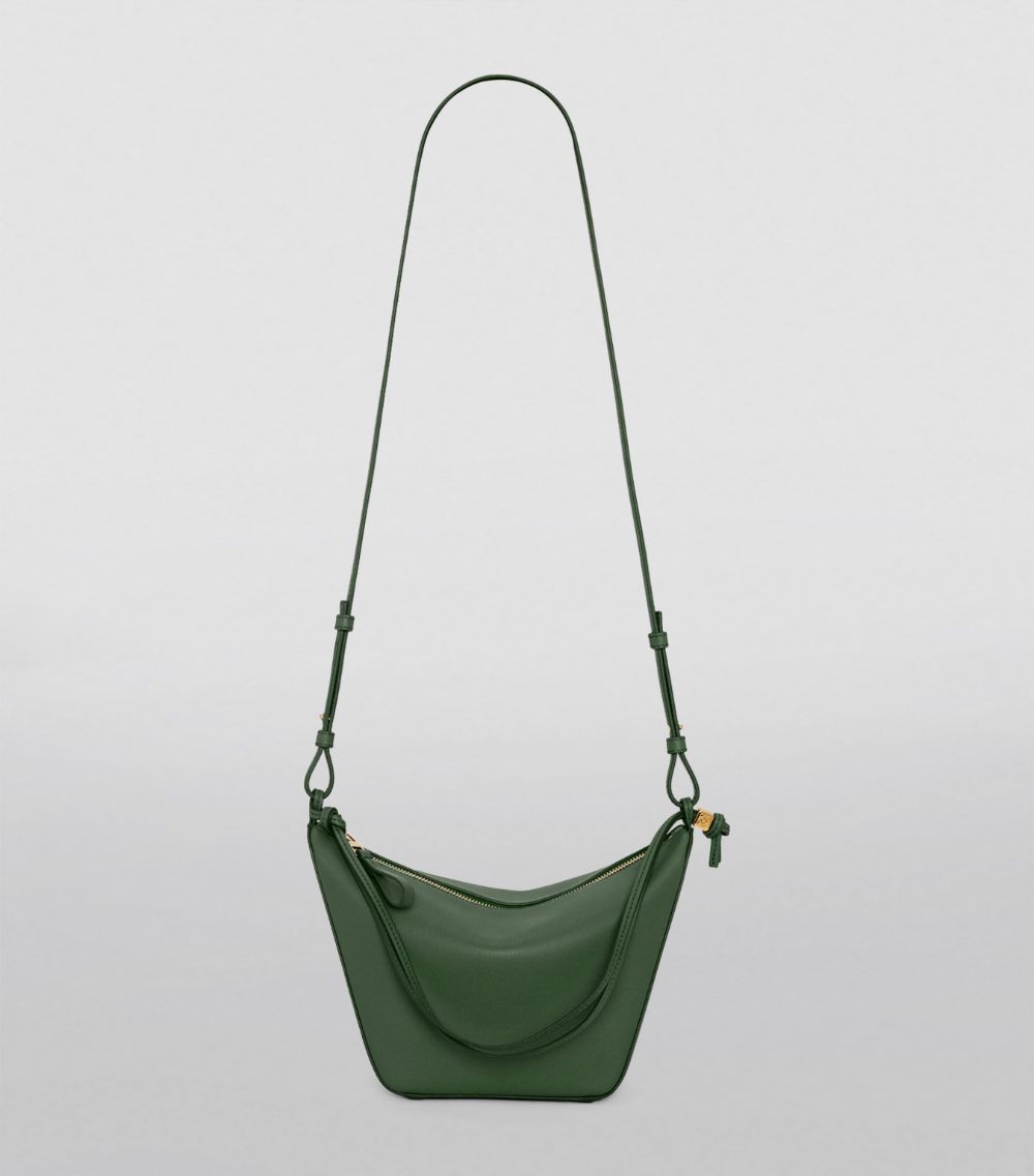 Mini Leather Hammock Hobo Bag