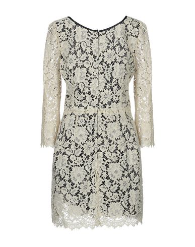 Woman Mini dress Beige Size 4 Cotton, Viscose, Polyamide, Silk