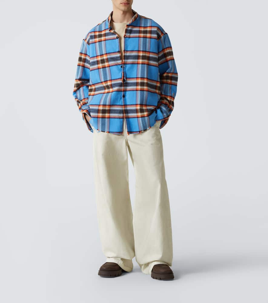 Plaid cotton shirt