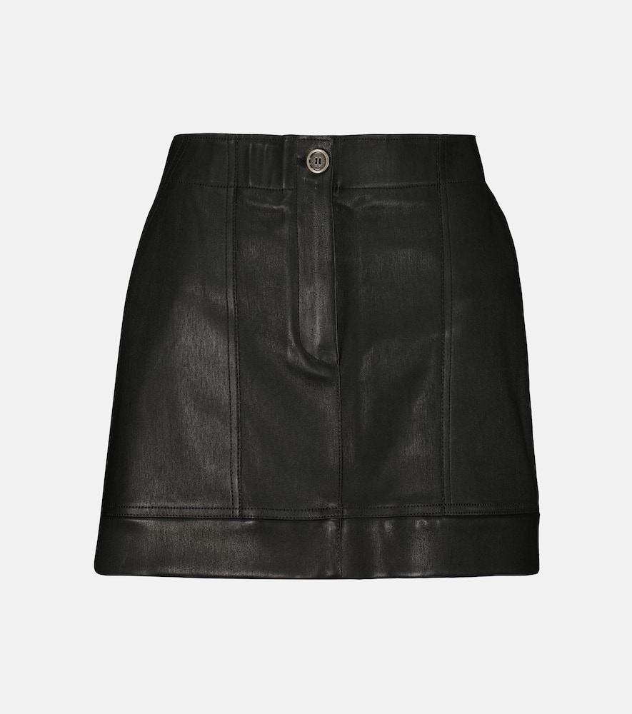 Linette leather miniskirt