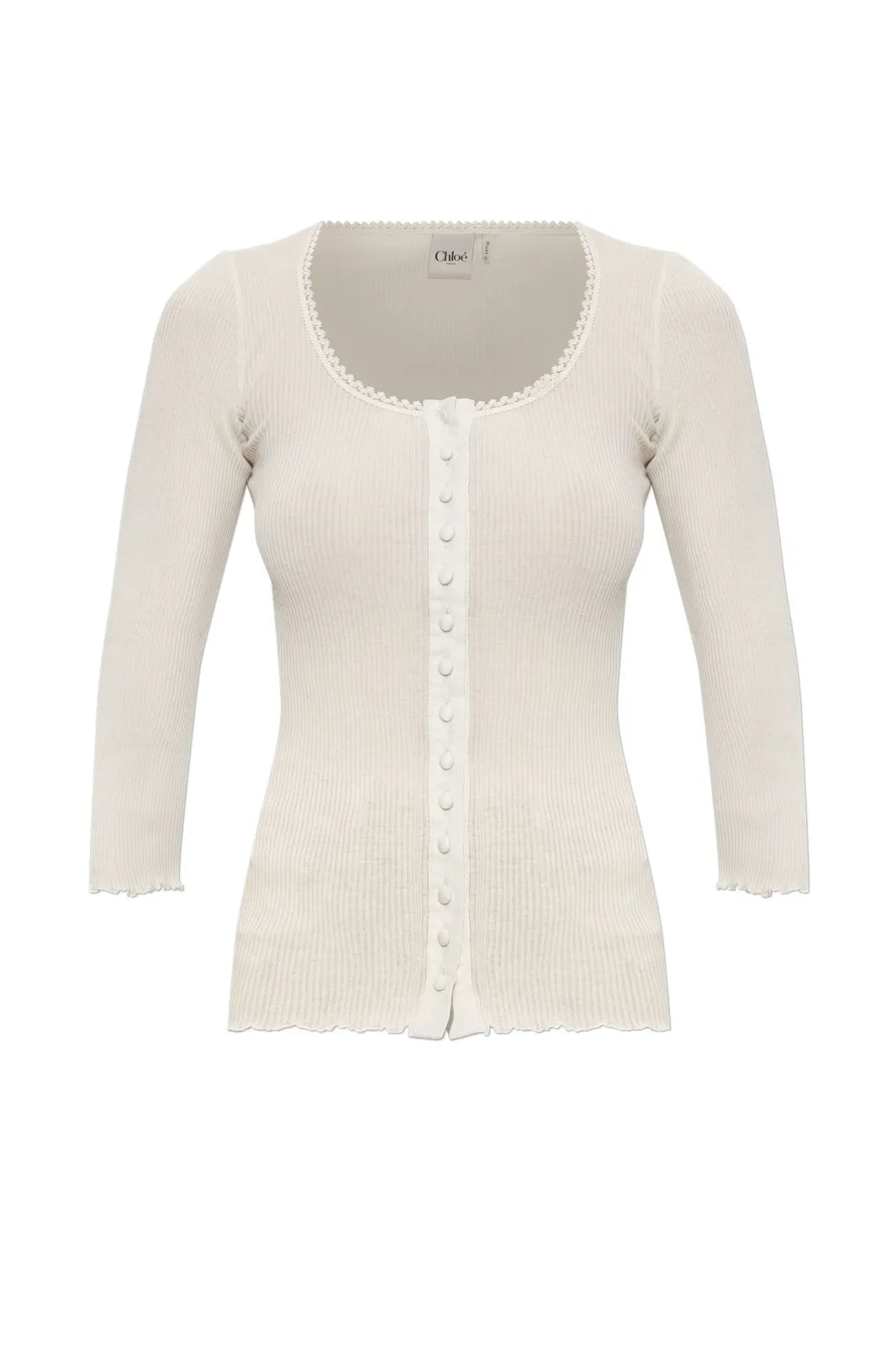 Ribbed Cotton Jersey Bodysuit — White