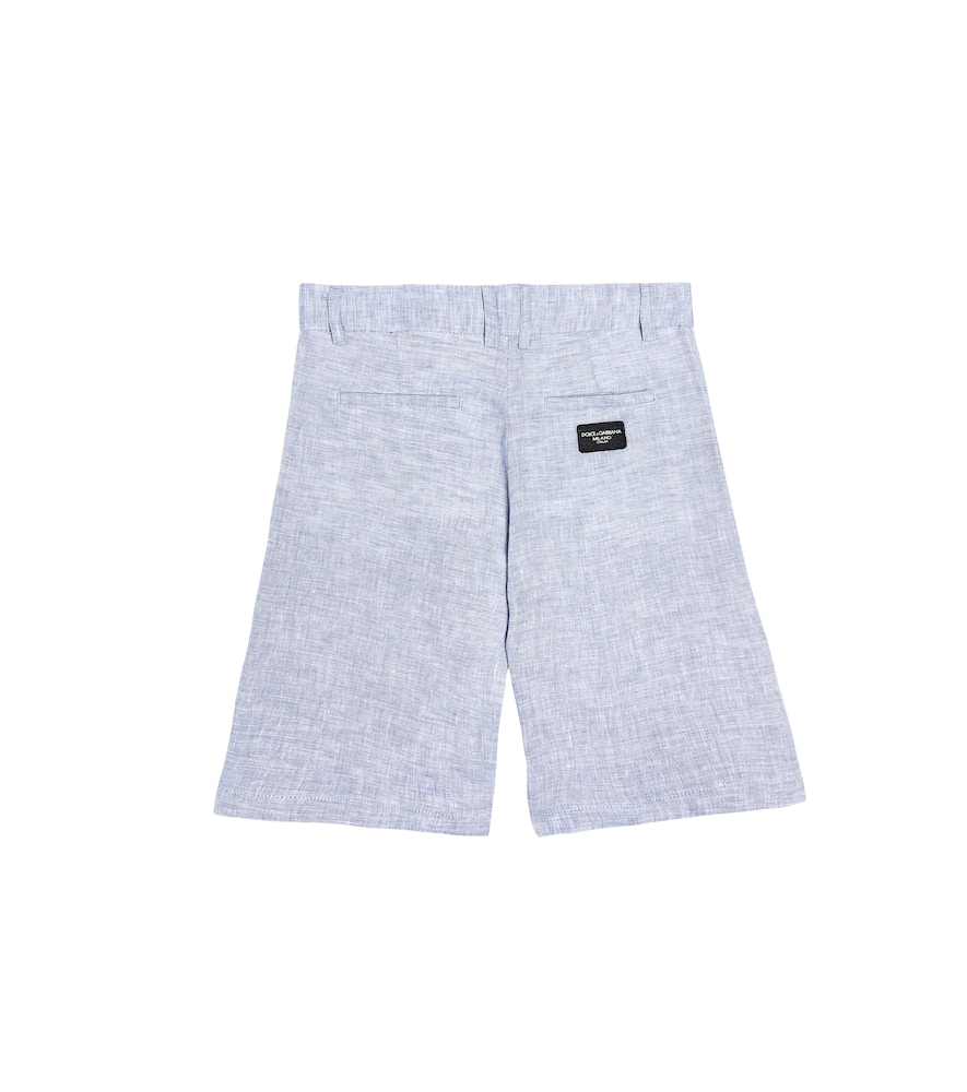 Linen bermuda shorts