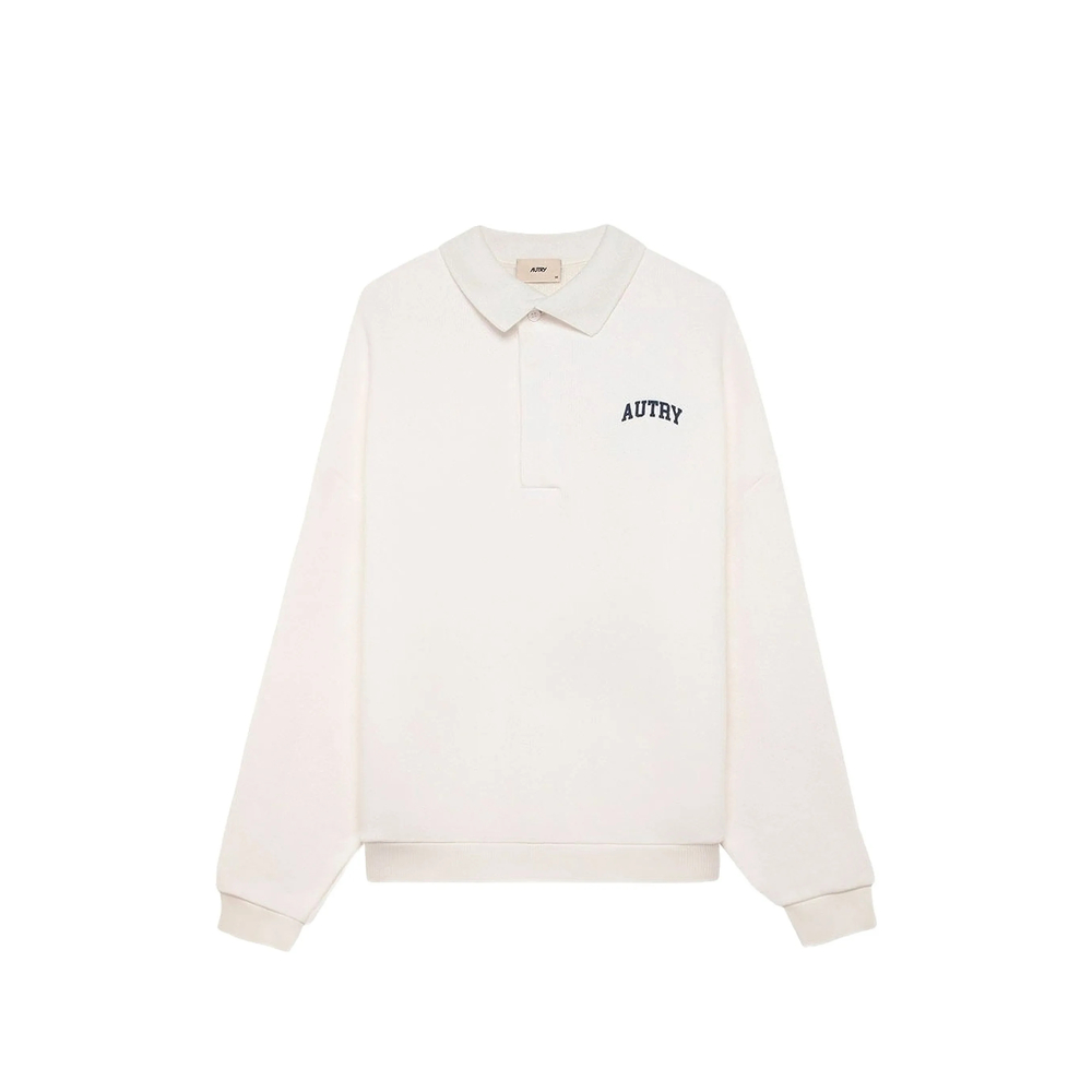 Long-sleeve Logo-detail Polo Shirt