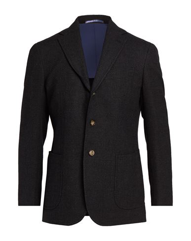 Man Blazer Charcoal Size 38 Cotton, Wool