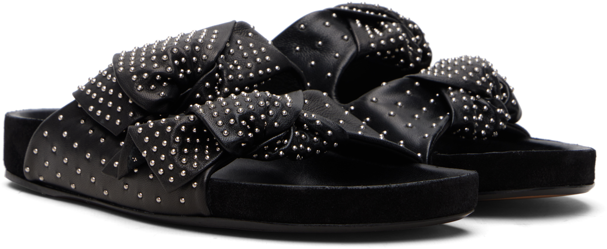 Black Lennyo Bow Sandals