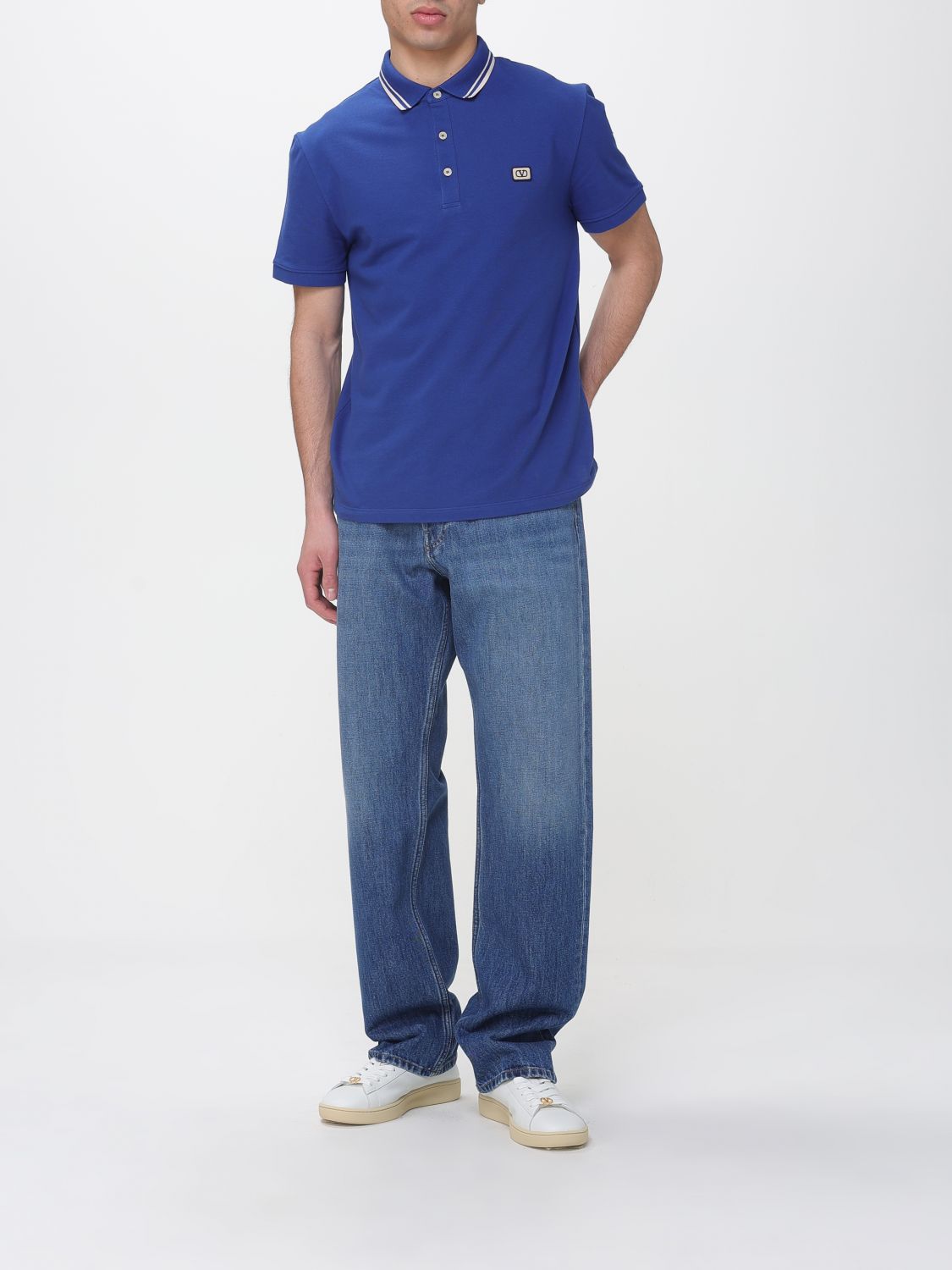 Polo Shirt Men color Blue