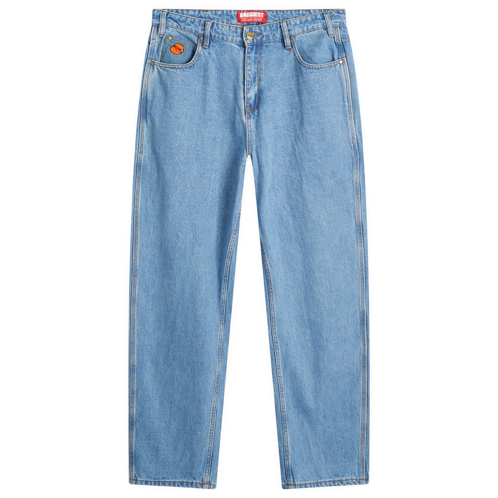 Men's Santosuosso Denim Jeans in Washed Indigo