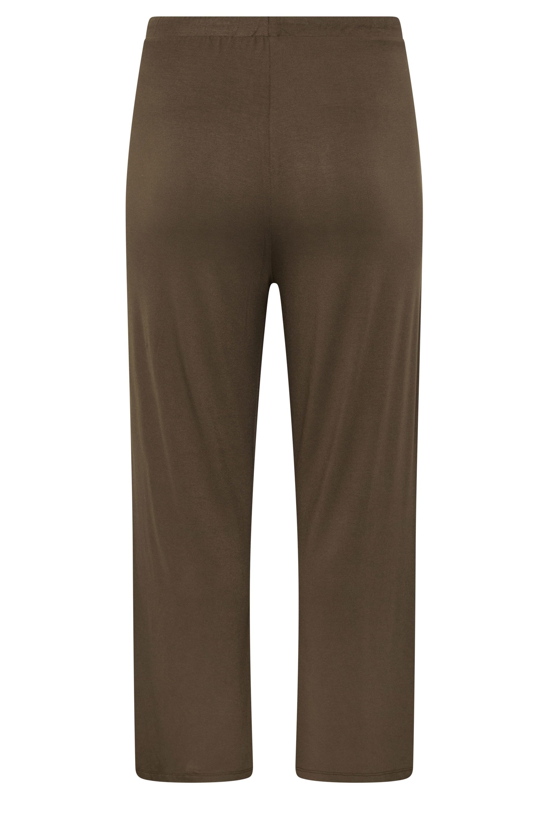 Yours Jersey Yoga Pants In Brown