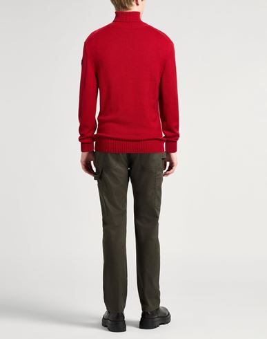 Man Turtleneck Red Size L Virgin Wool