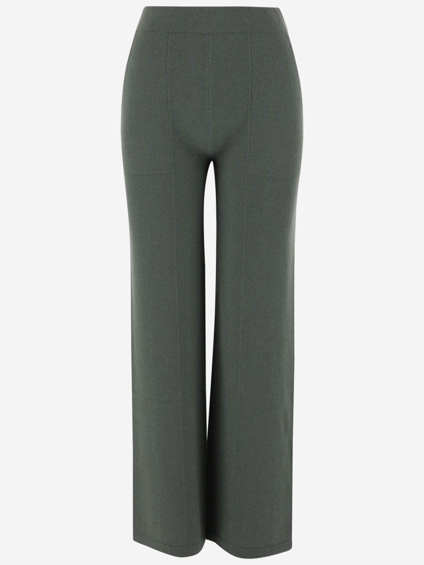 Green Wool Trousers