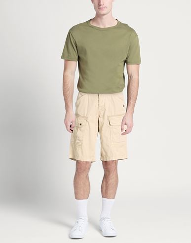 Man Shorts & Bermuda Shorts Beige Size 28 Cotton