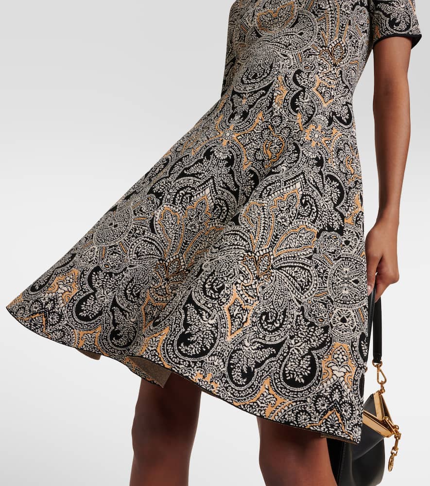 Paisley printed minidress